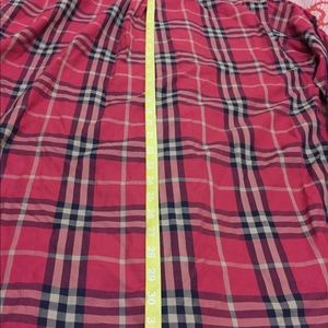 Burberry | Shirts | Burberry London Mens Flannel Shirt L Red Black ...
